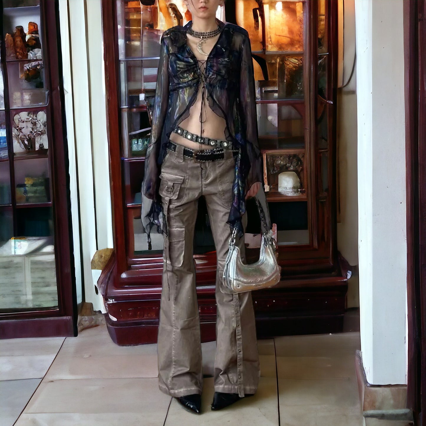 Japanese Streetwear Harajuku Gothic Emo Jeans