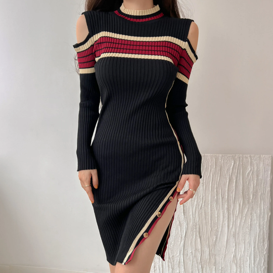 Winter Knitted Midi Dress