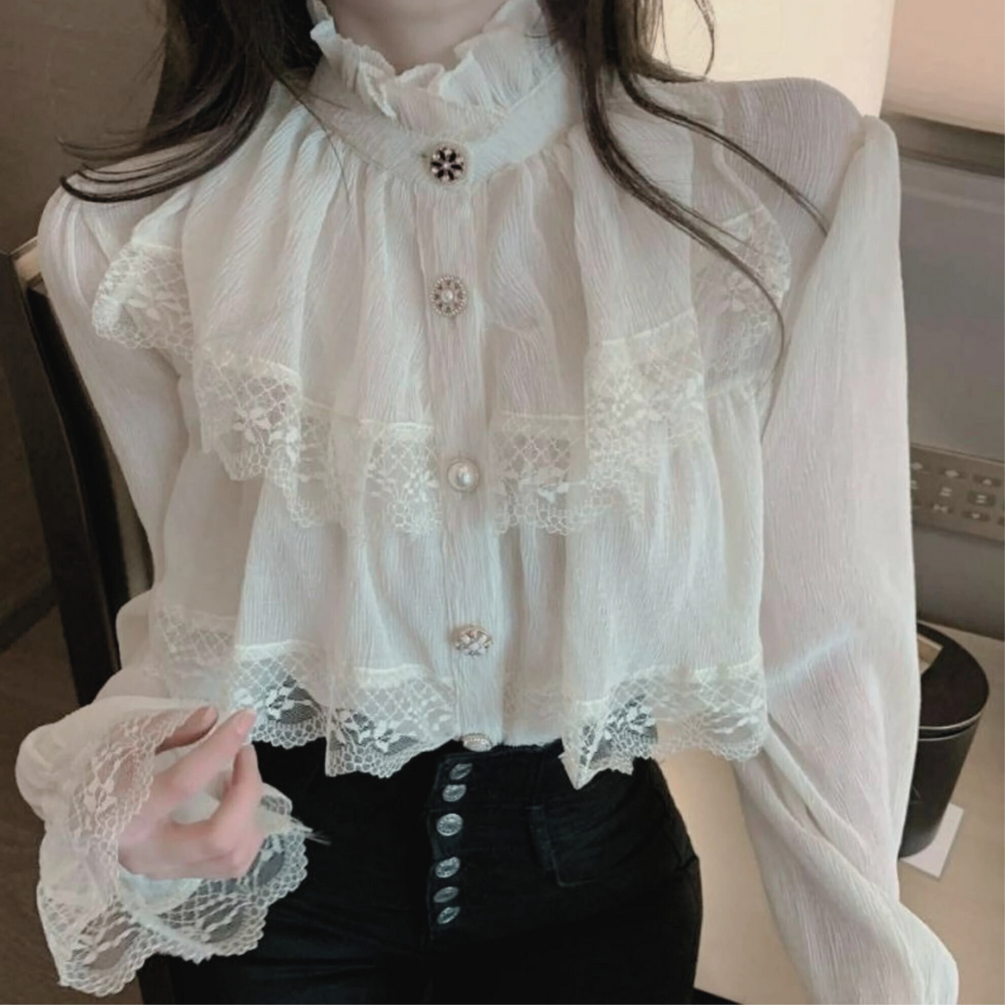 Victorian Chiffon Blouse