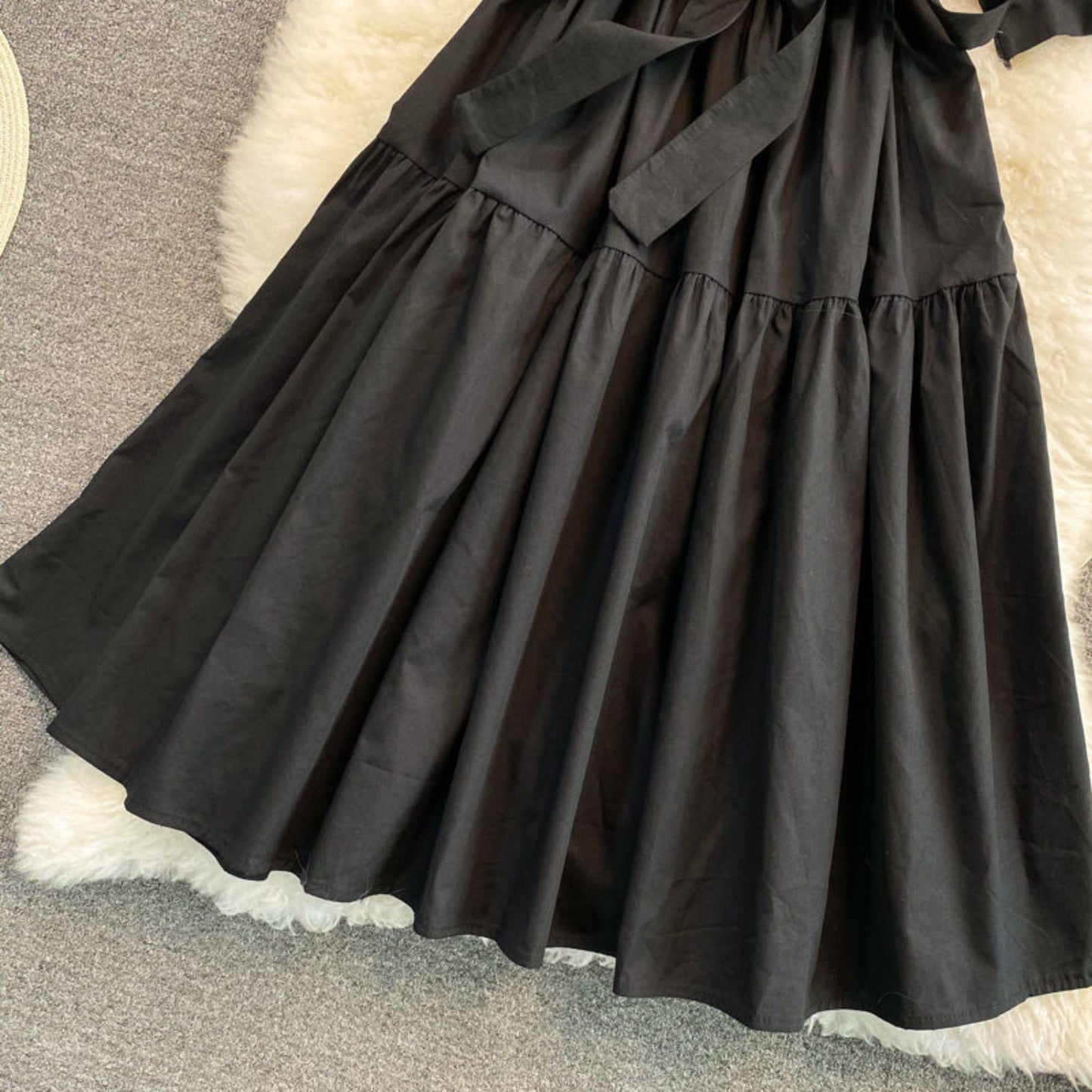 Harajuku Ouji Fashion Witch Gothic Dress | Kawaii Elegant Vintage Dress | Puff Sleeve Preppy Style Sundress